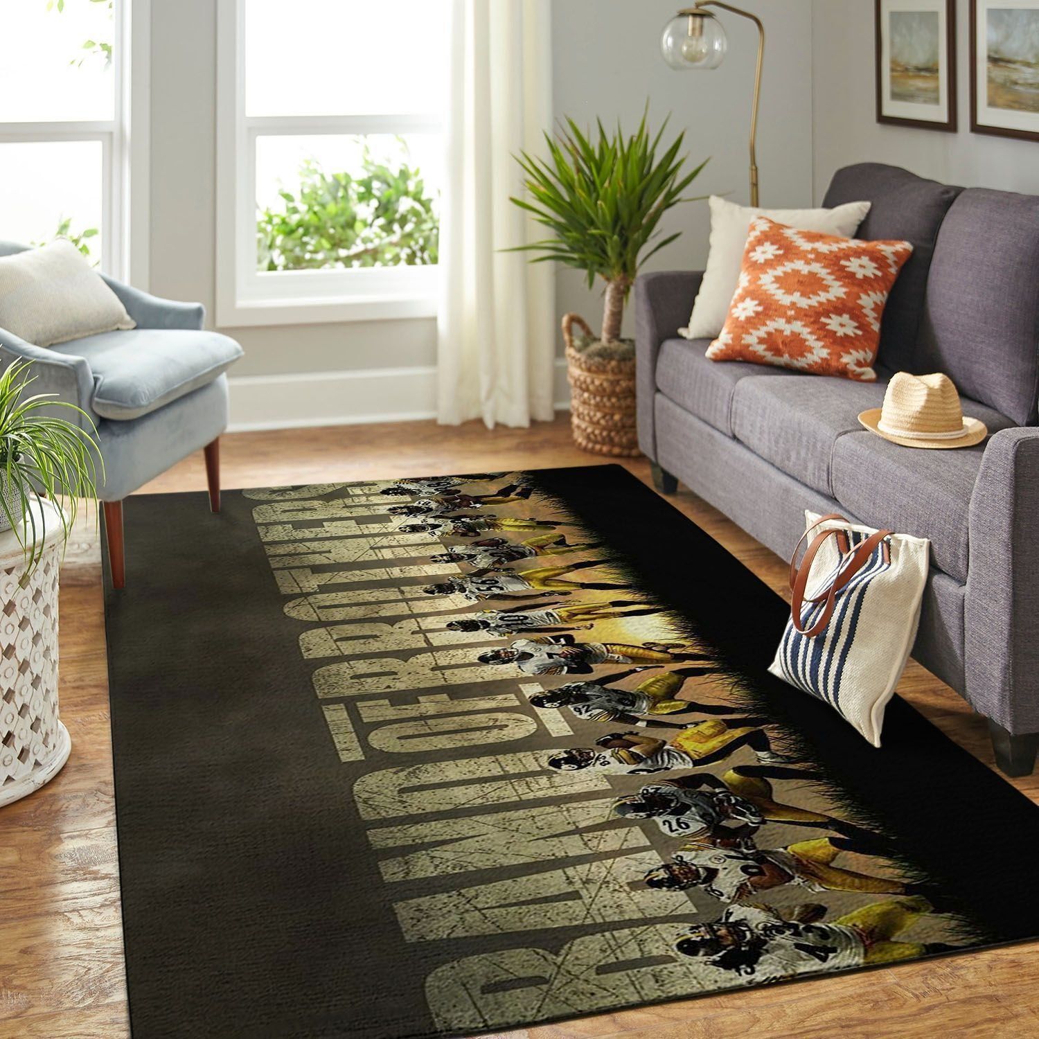 Pittsburgh Steelers Living Room Area Rug -  Chussin | Home Decor Easily