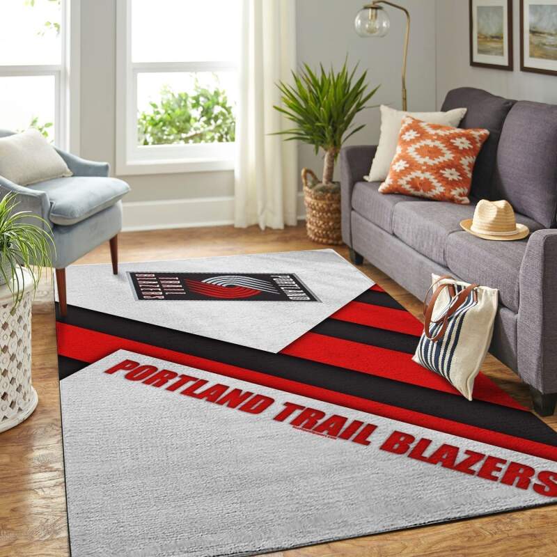 Portland Trail Blazers Living Room Area Rug -  Chussin | Home Decor Easily