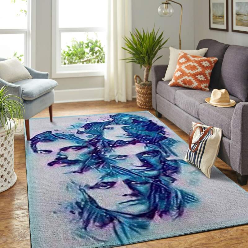 Queen Band Legend Living Room Area Rug -  Chussin | Home Decor Easily
