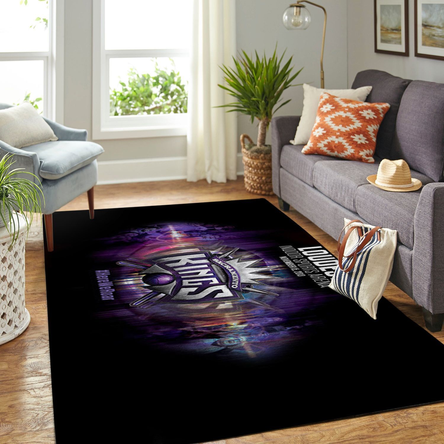 Sacramento Kings Living Room Area Rug -  Chussin | Home Decor Easily