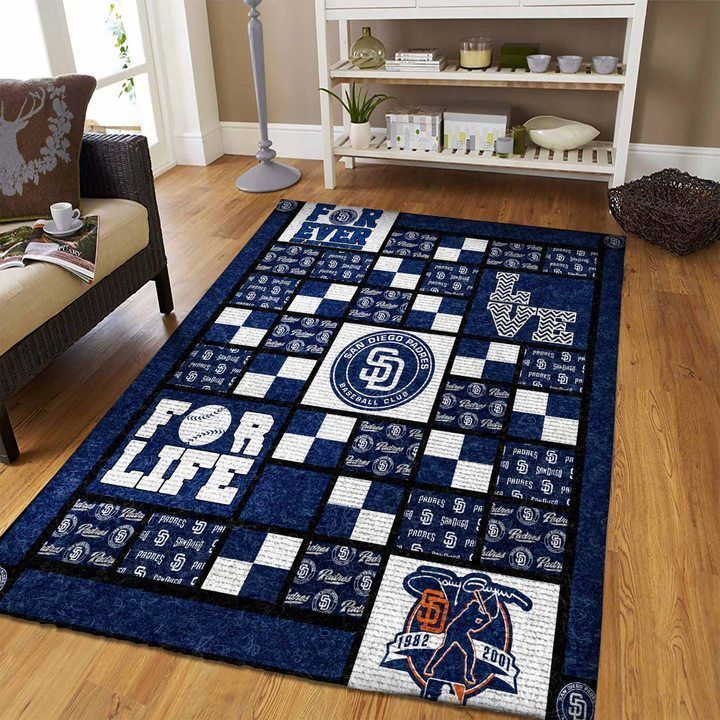 San Diego Padres Living Room Area Rug -  Chussin | Home Decor Easily
