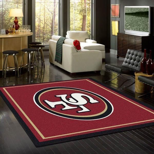 San Francisco 49ers Living Room Area Rug - Chussin | Home Decor Easily
