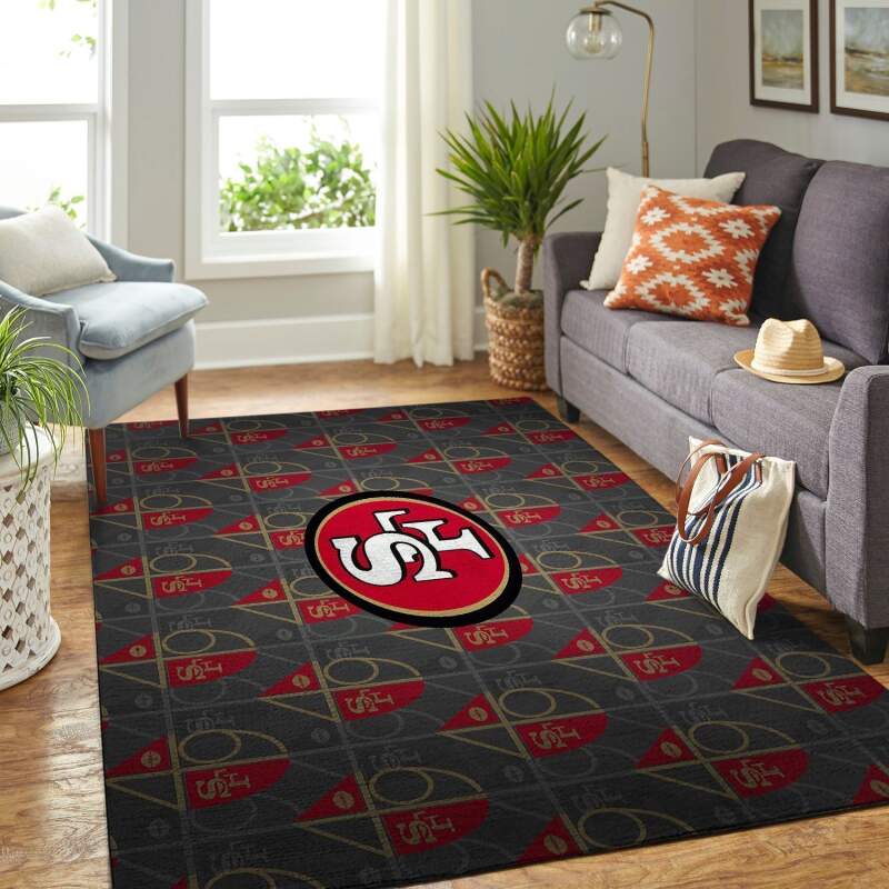 San Francisco 49ers Living Room Area Rug - Chussin | Home Decor Easily