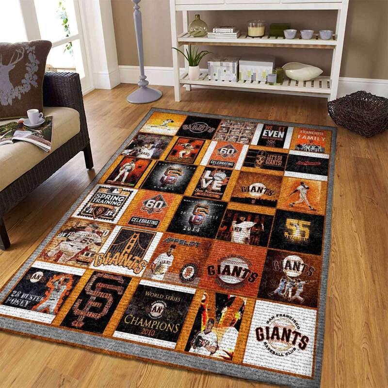 San Francisco Giants Living Room Area Rug -  Chussin | Home Decor Easily