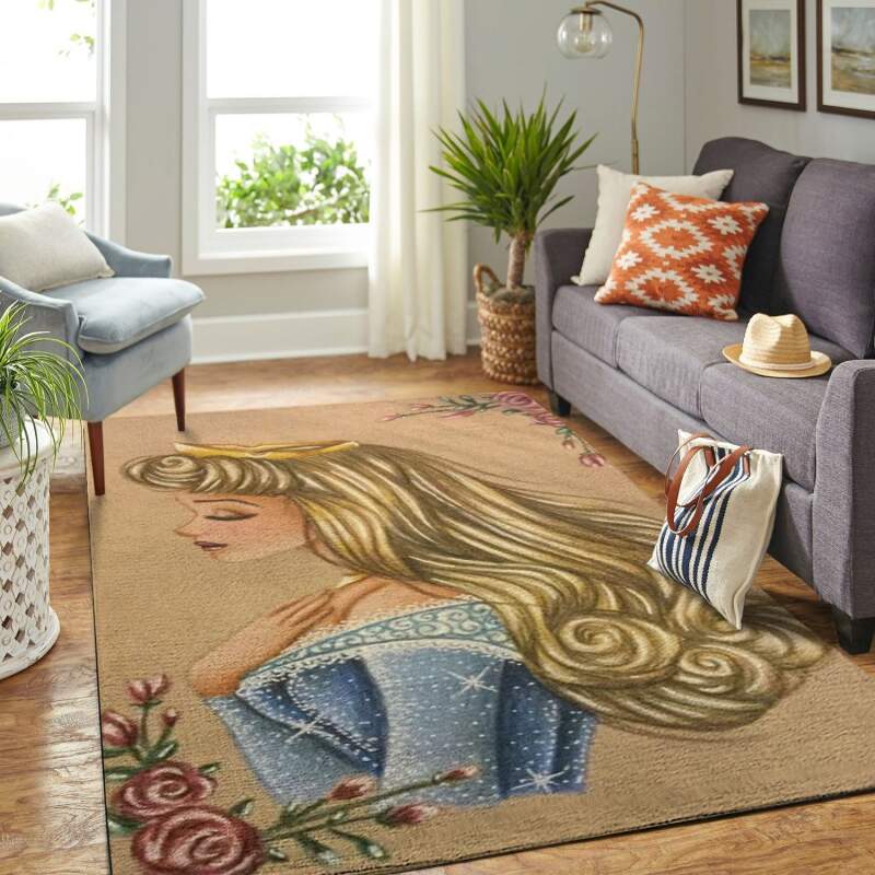 Sleeping Princess Aurora Living Room Area Rug -  Chussin | Home Decor Easily