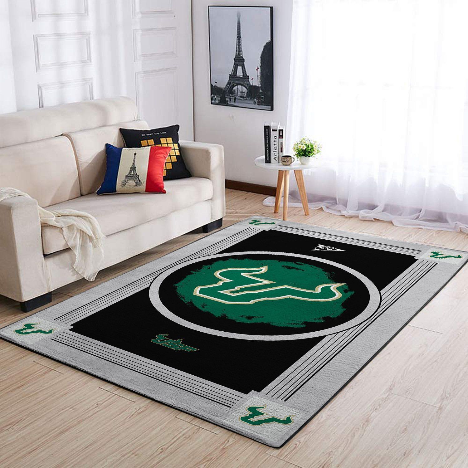 South Florida Bulls Living Room Area Rug -  Chussin | Home Decor Easily