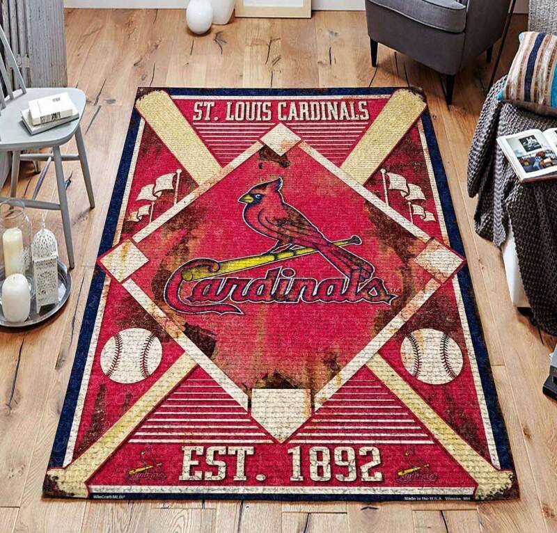 St.louis Cardinals Living Room Area Rug - Chussin | Home Decor Easily