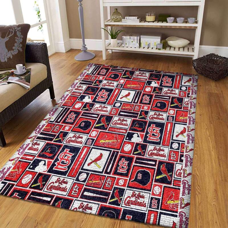 St.louis Cardinals Living Room Area Rug -  Chussin | Home Decor Easily