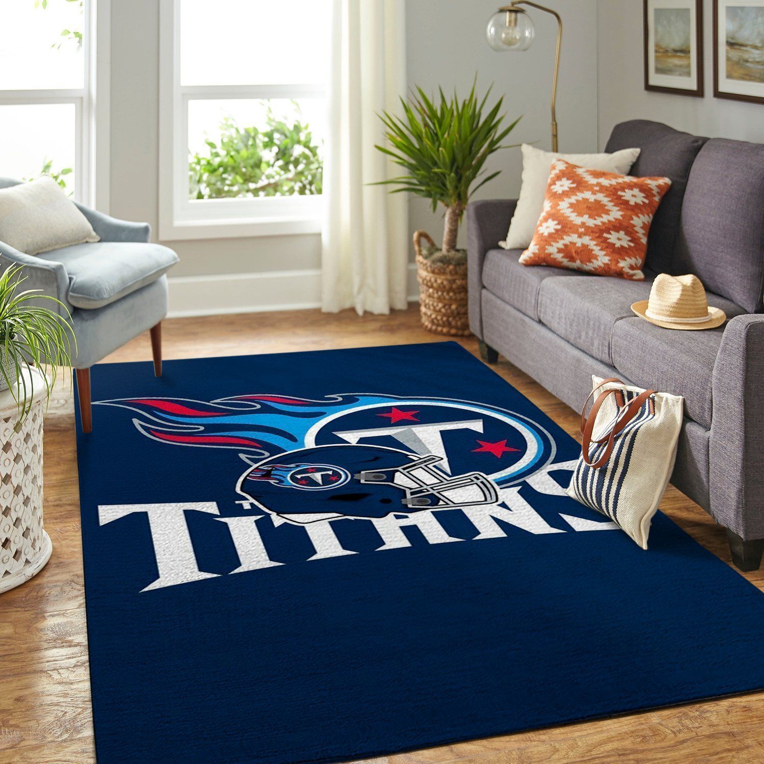 Tennessee Titans Living Room Area Rug - Chussin | Home Decor Easily