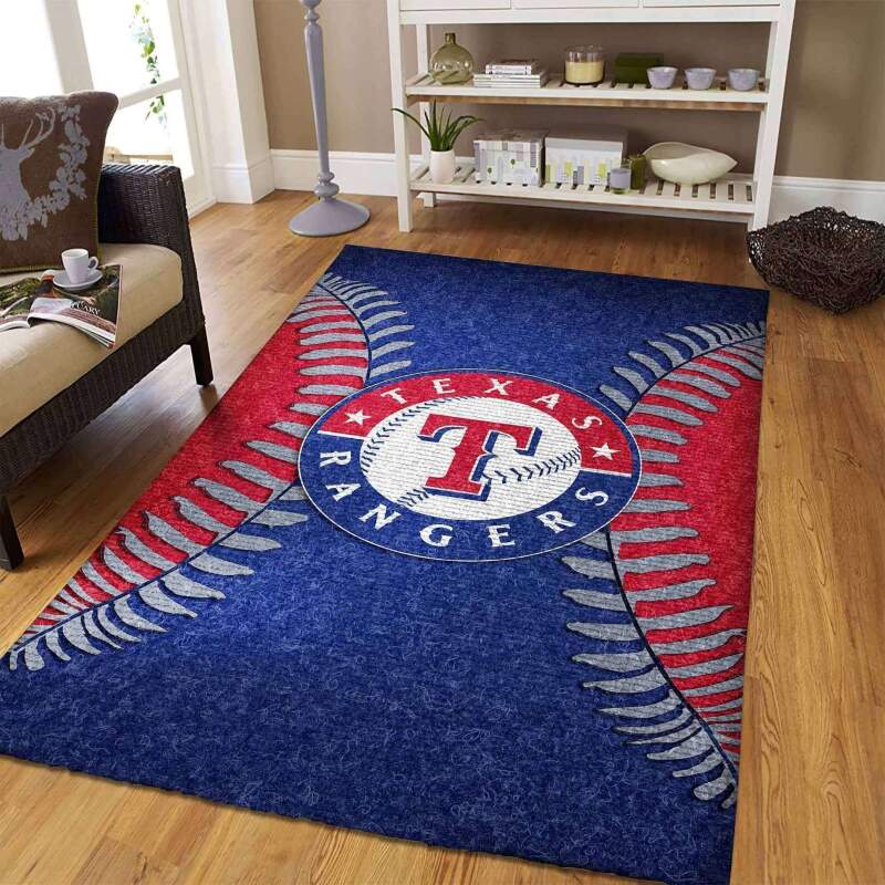 Texas Rangers Living Room Area Rug - Chussin | Home Decor Easily