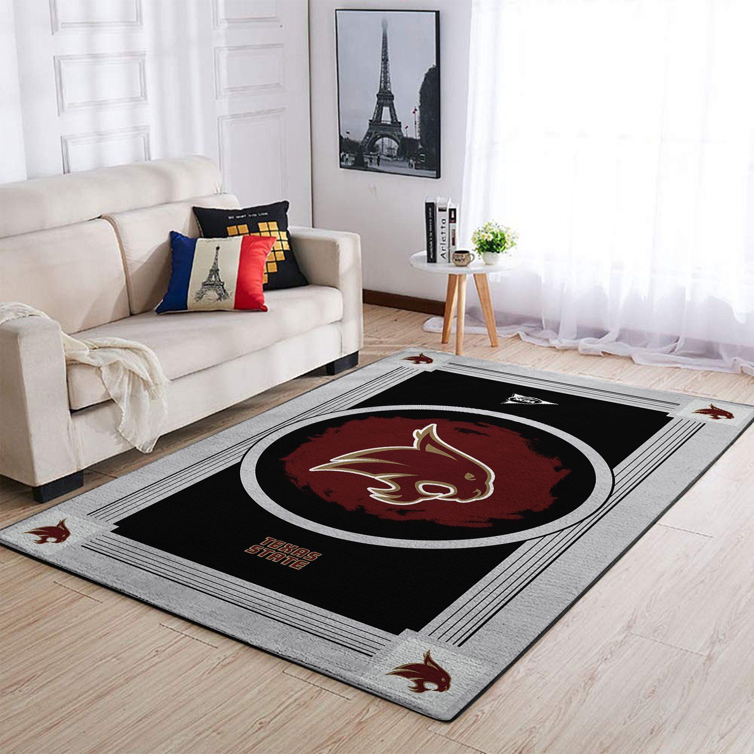 Texas State Bobcats Living Room Area Rug - Chussin | Home Decor Easily