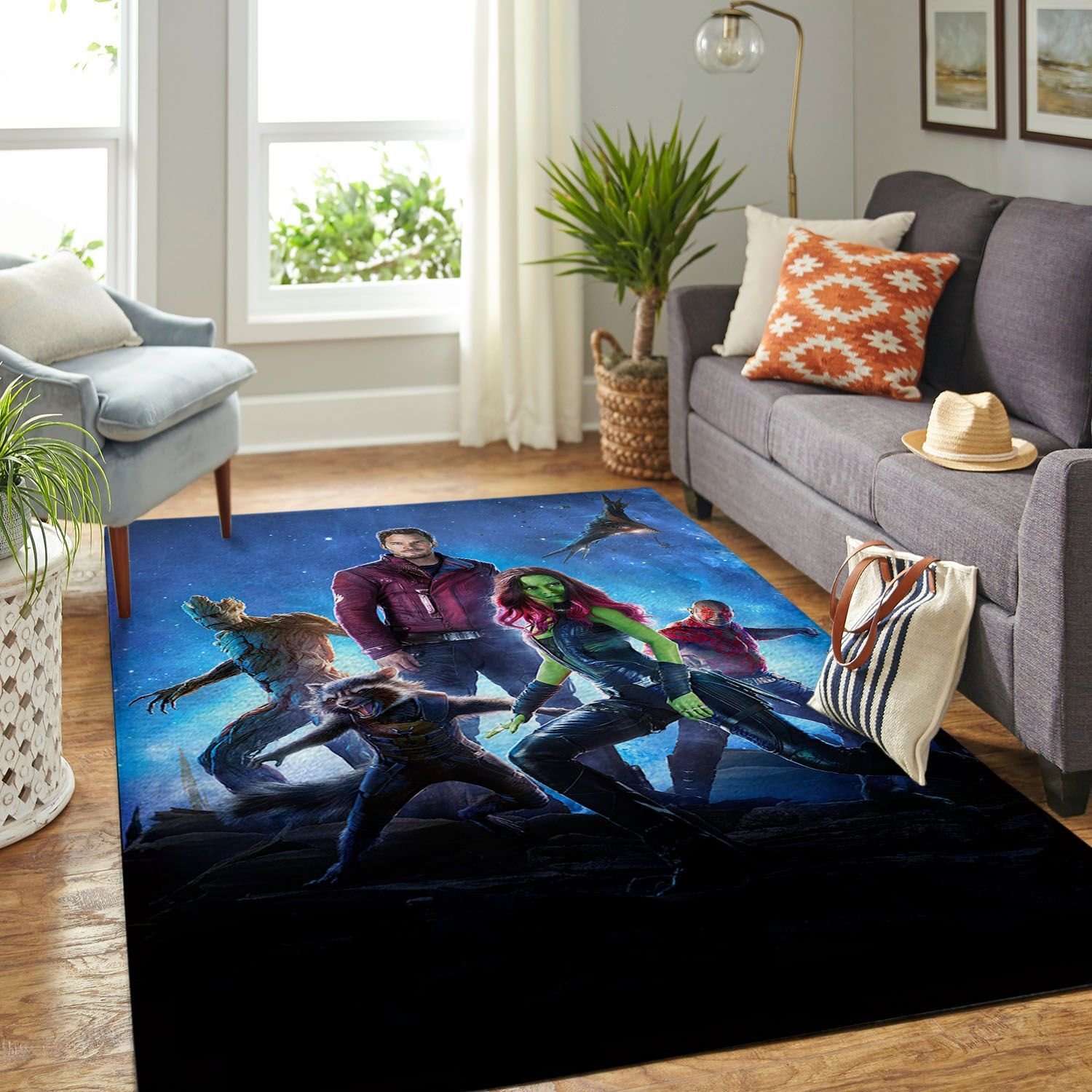 The Guardian Of The Galaxy Living Room Area Rug -  Chussin | Home Decor Easily