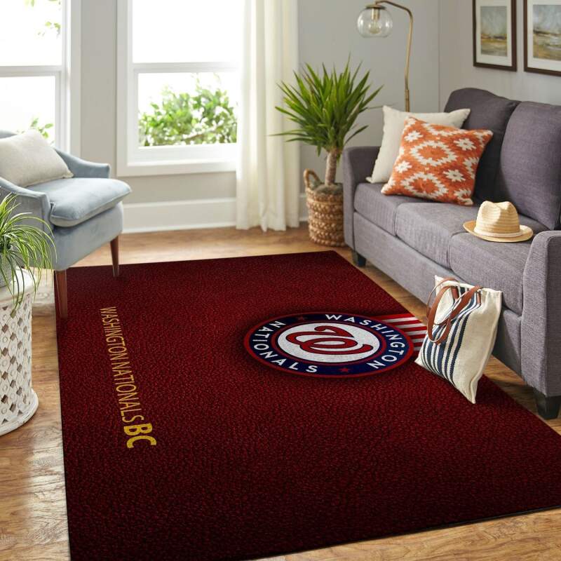 Washington Nationals Living Room Area Rug -  Chussin | Home Decor Easily