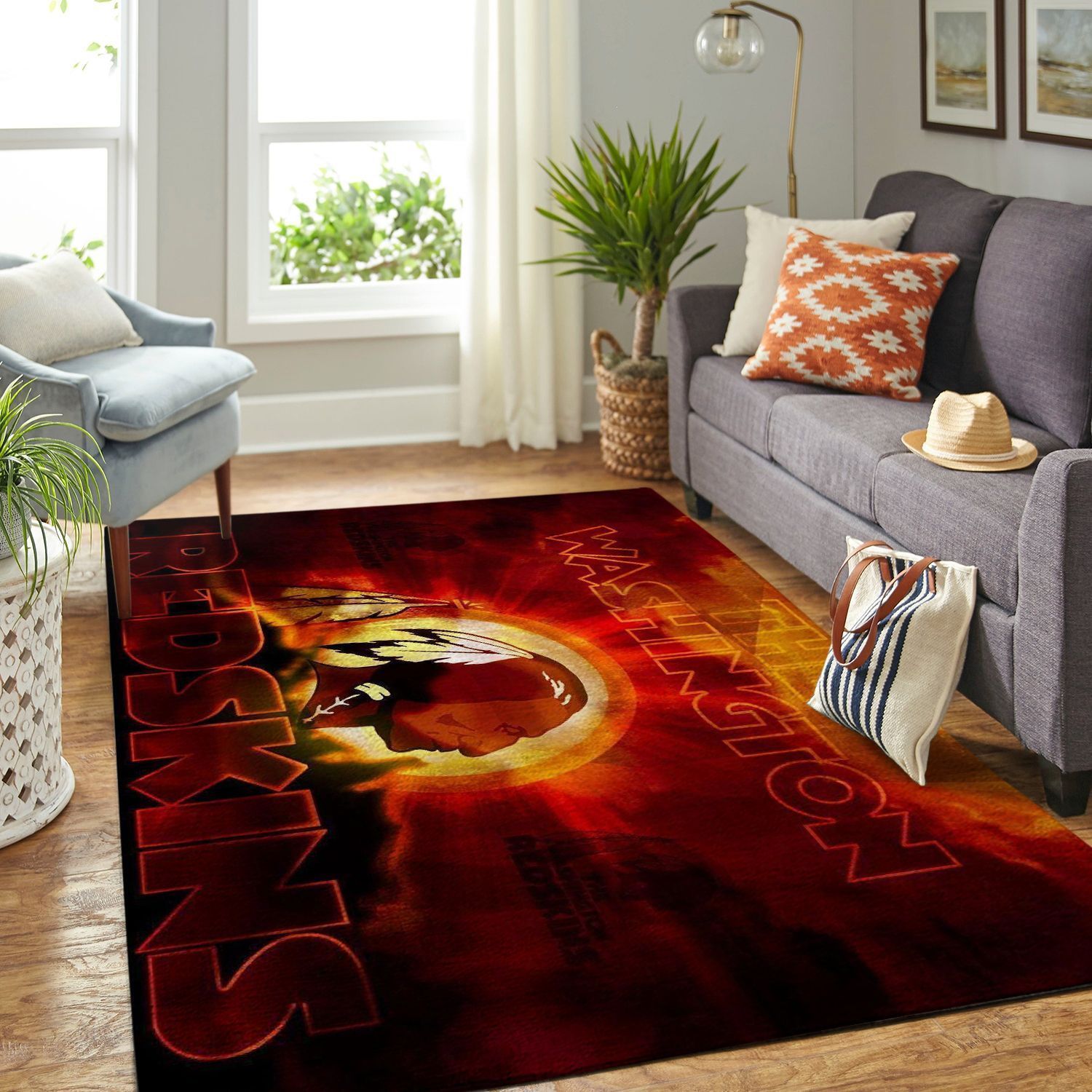 Washington Redskins Living Room Area Rug -  Chussin | Home Decor Easily