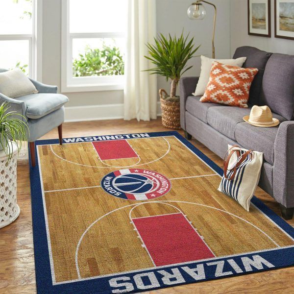 Washington Wizards Living Room Area Rug -  Chussin | Home Decor Easily