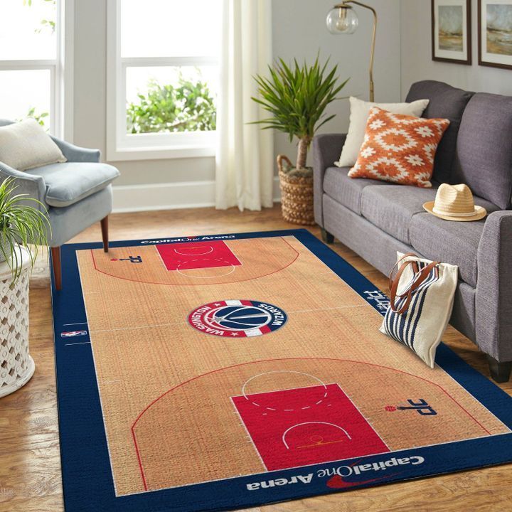 Washington Wizards Living Room Area Rug -  Chussin | Home Decor Easily