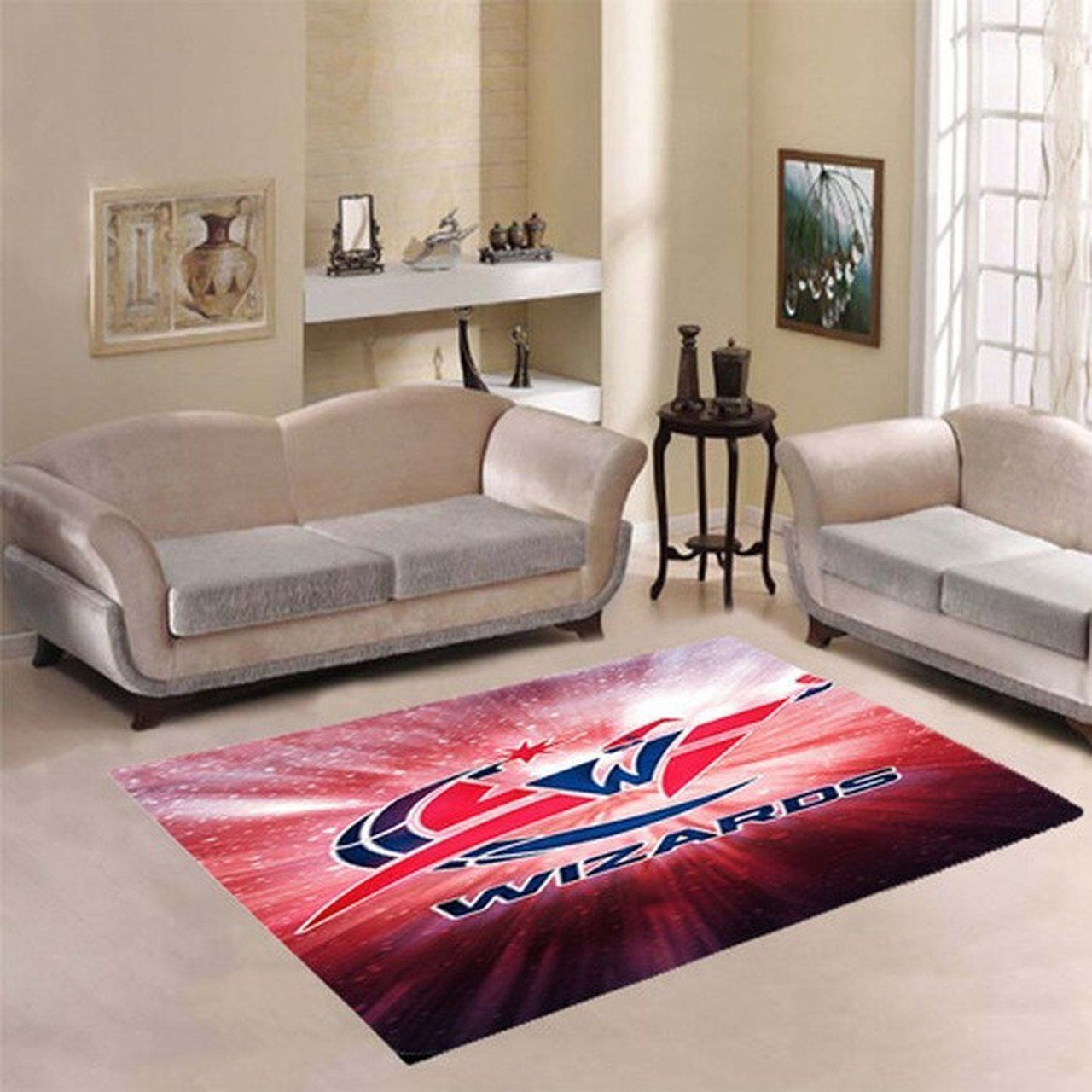 Washington Wizards Living Room Area Rug -  Chussin | Home Decor Easily