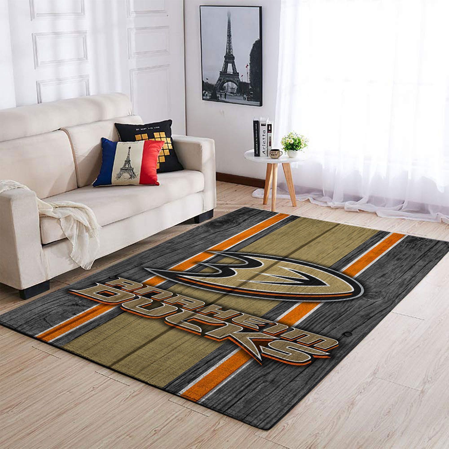 Anaheim Ducks Nhl Area Rugs Team Logo Sports  Chussin | Home Decor Easily