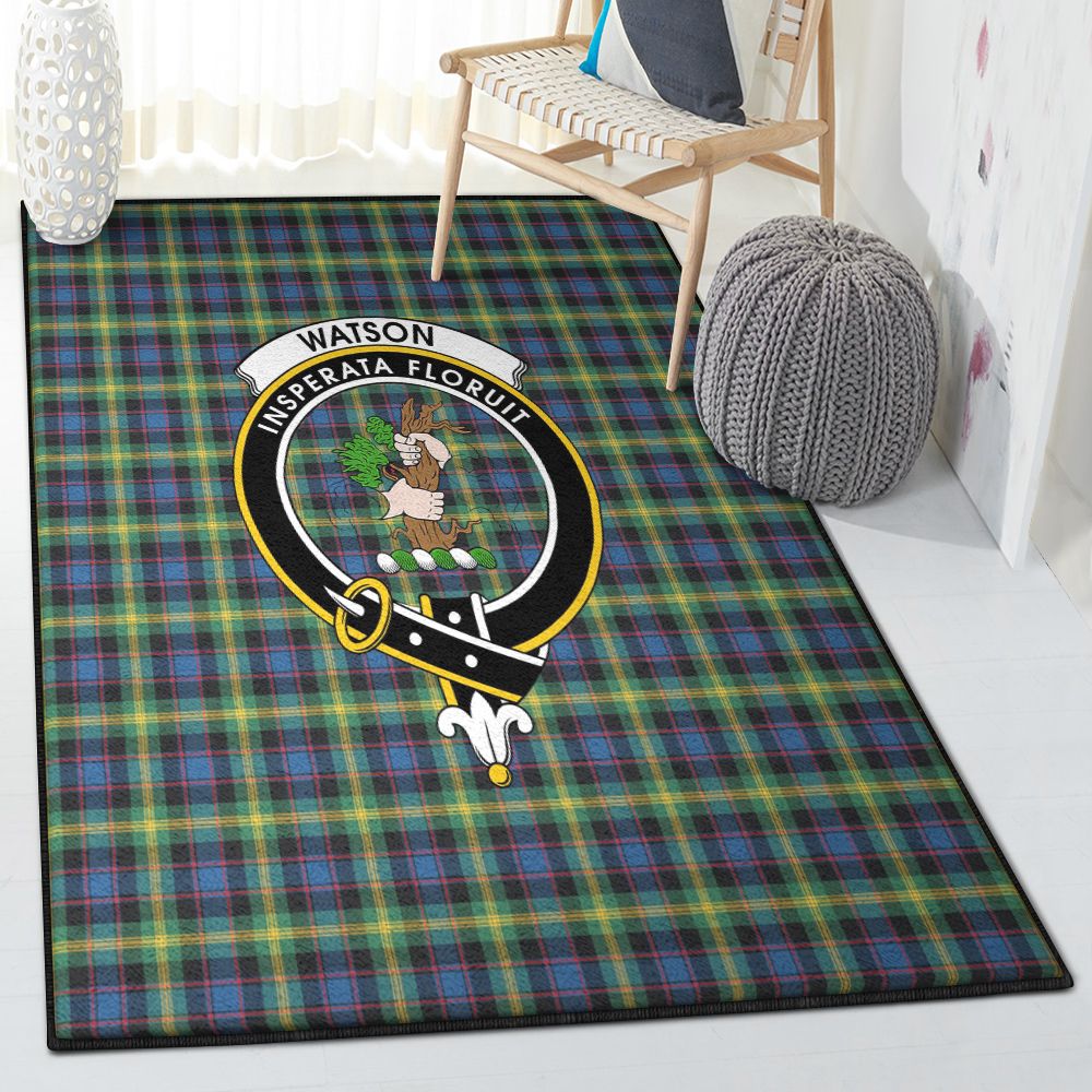 Ancient Large Area Rugs, Watson Ancient Tartan Clan Badge Rug  Chussin | Home Decor Easily