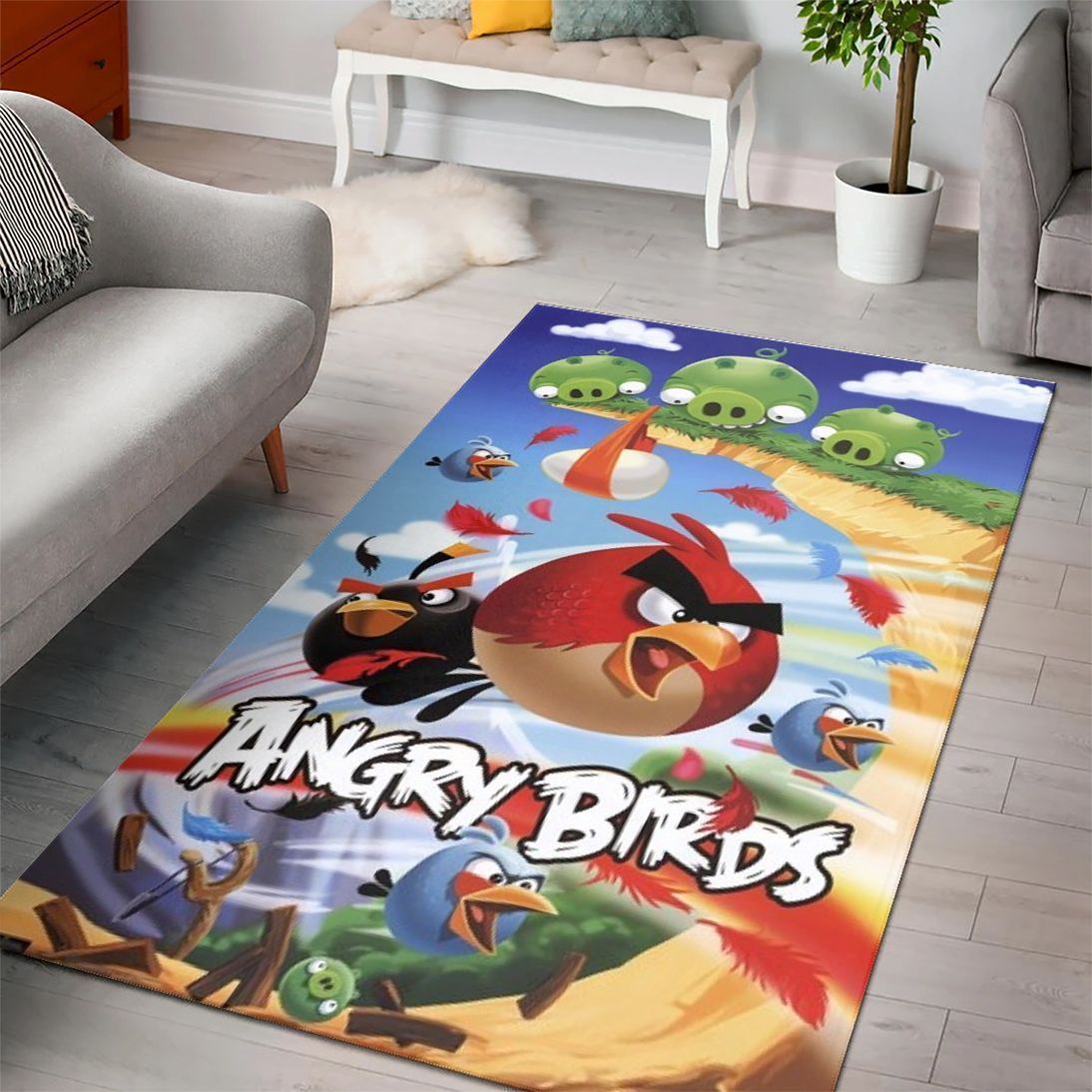 Angry Birds Gaming Collection Area Rugs Chussin | Home Decor Easily