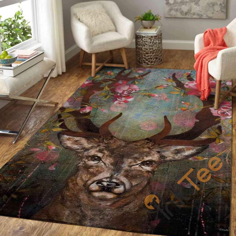 Art Of Deer Area Rug - Chussin | Home Decor Easily