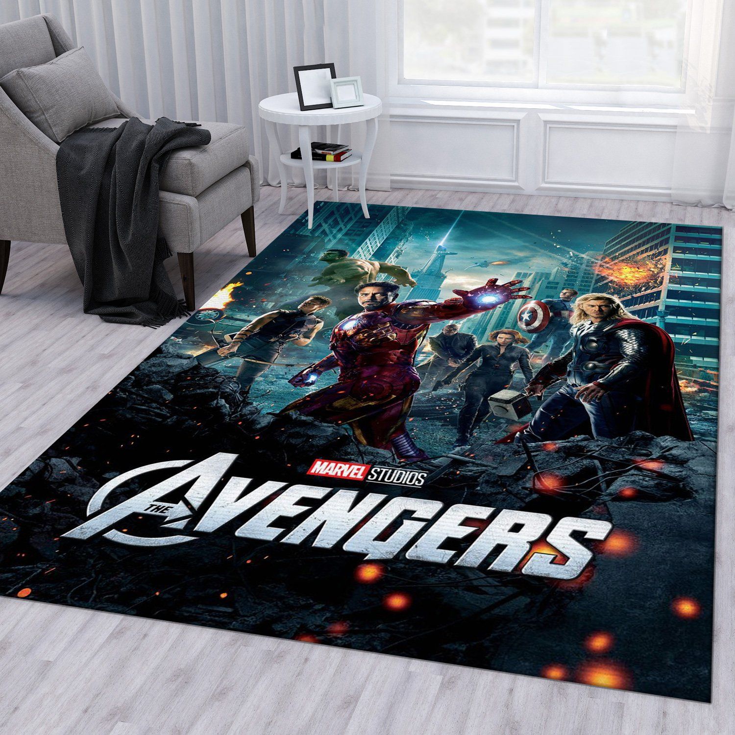 Avengers Movie Rug – Custom Size And Printing - Chussin | Home Decor Easily