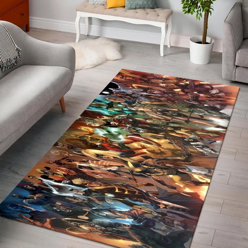 Avengers Superhero Marvel Multi Dual Rug  Chussin | Home Decor Easily