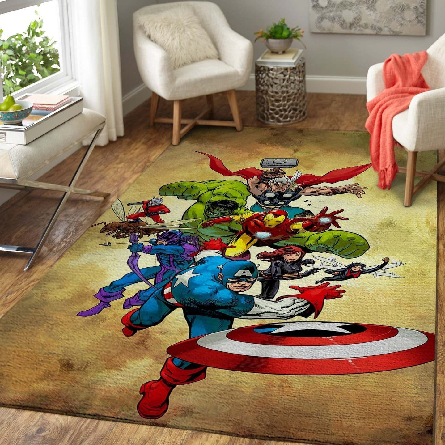 Avengers Superhero Rug – Custom Size And Printing -  Chussin | Home Decor Easily