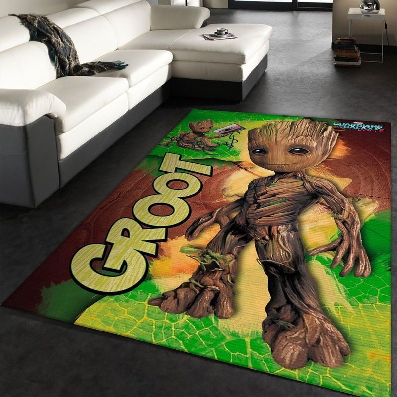 Baby Groot Marvel 1 Area Rug And Chussin | Home Decor Easily