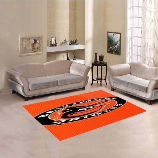 Baltimore Orioles Mlb Baseball Area Rug Baseball  Chussin | Home Decor Easily