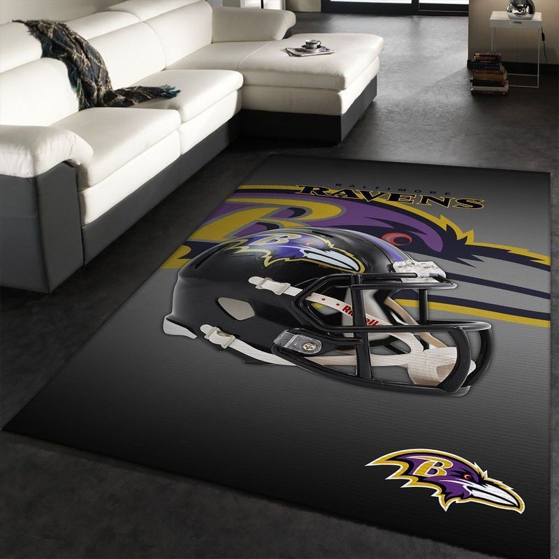 Baltimore Ravens Nfl 19 Area Rug And  Chussin | Home Decor Easily