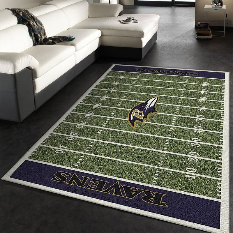 Baltimore Ravens Nfl 26 Area Rug And Chussin | Home Decor Easily