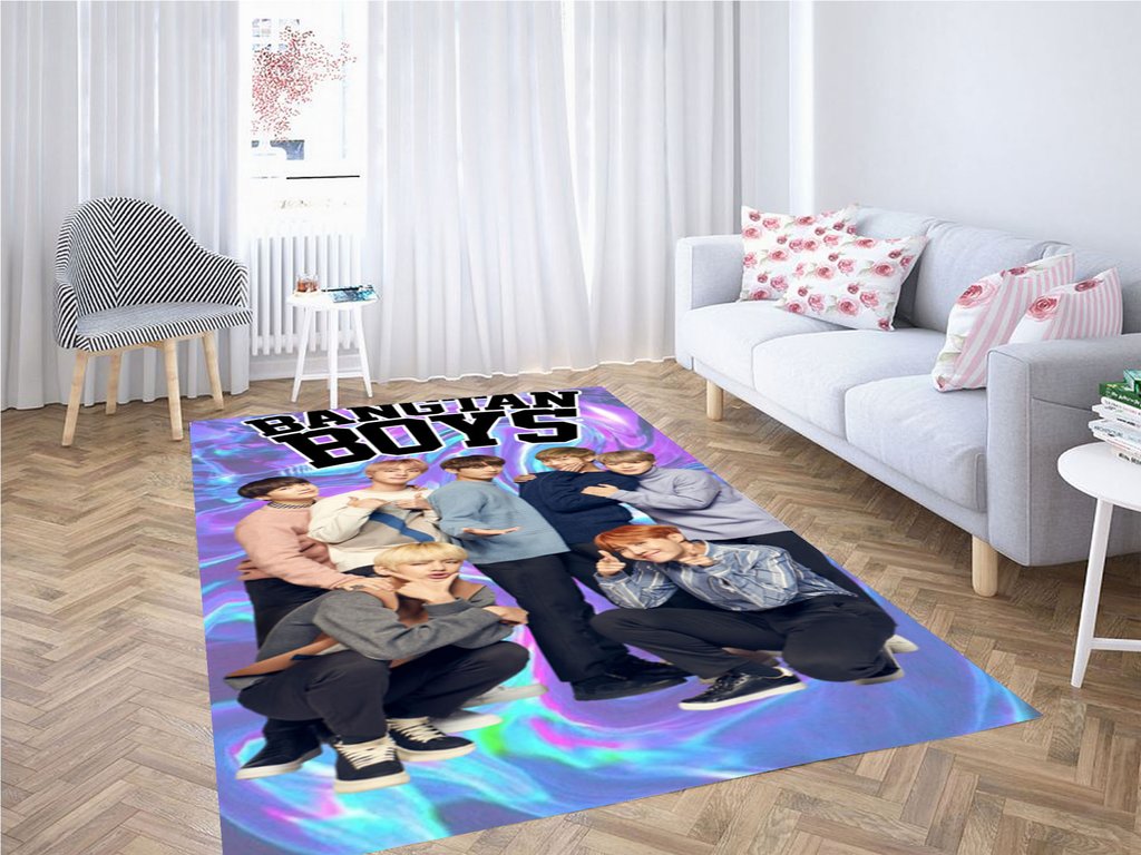 Bangtan Boys Wallpaper Living Room Modern Carpet Rug -  Chussin | Home Decor Easily