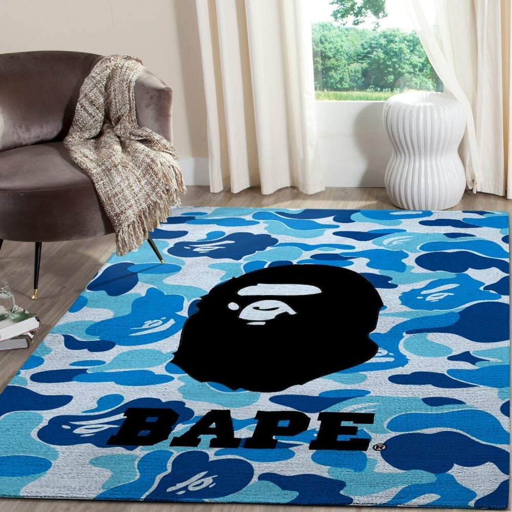 Bape Area Rug Hypebeast Fashion Brand V11234 | Home Decor Easily