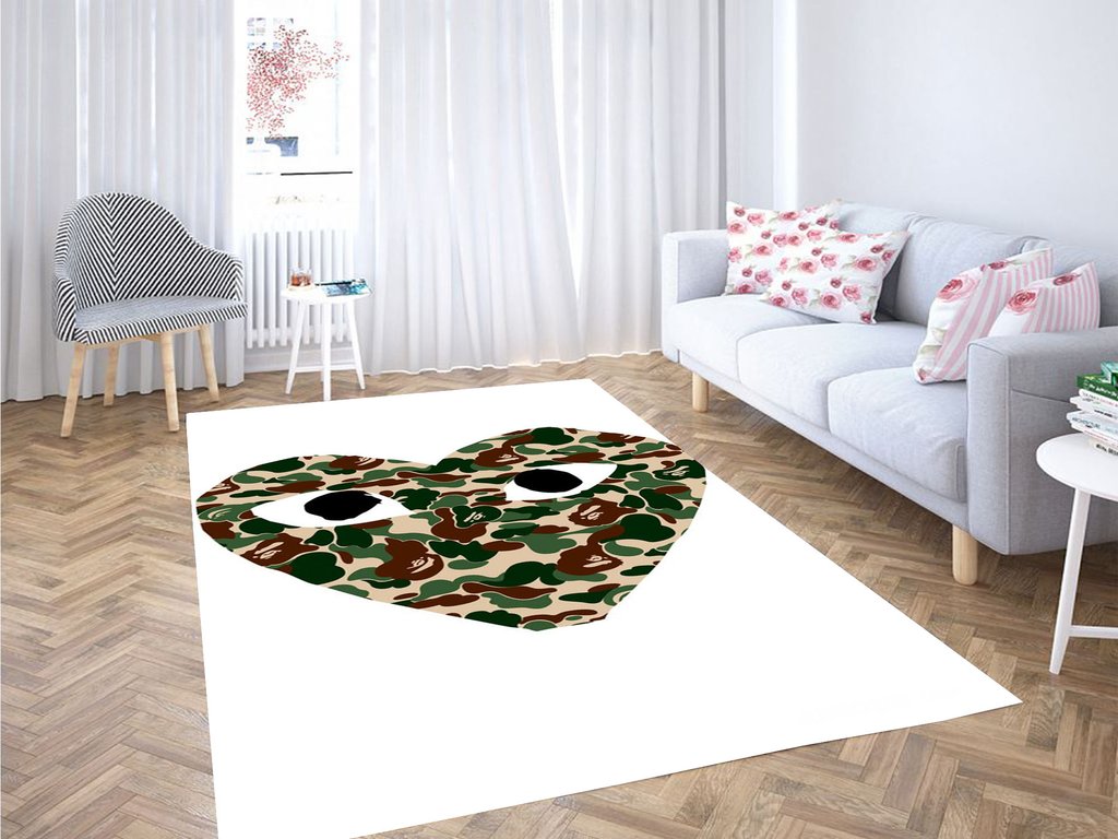 Bape Comme Army Living Room Modern Carpet Rug -  Chussin | Home Decor Easily
