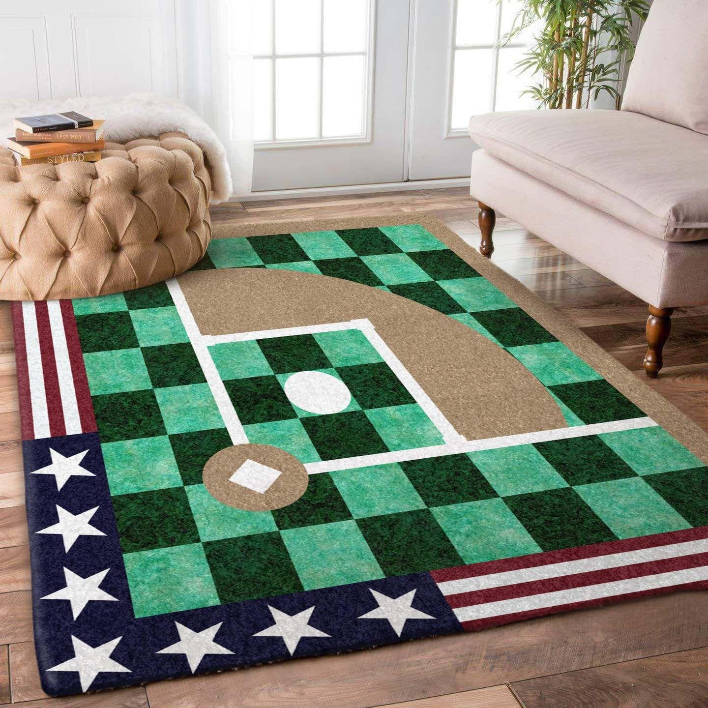 Baseball Rug -  Chussin | Home Decor Easily