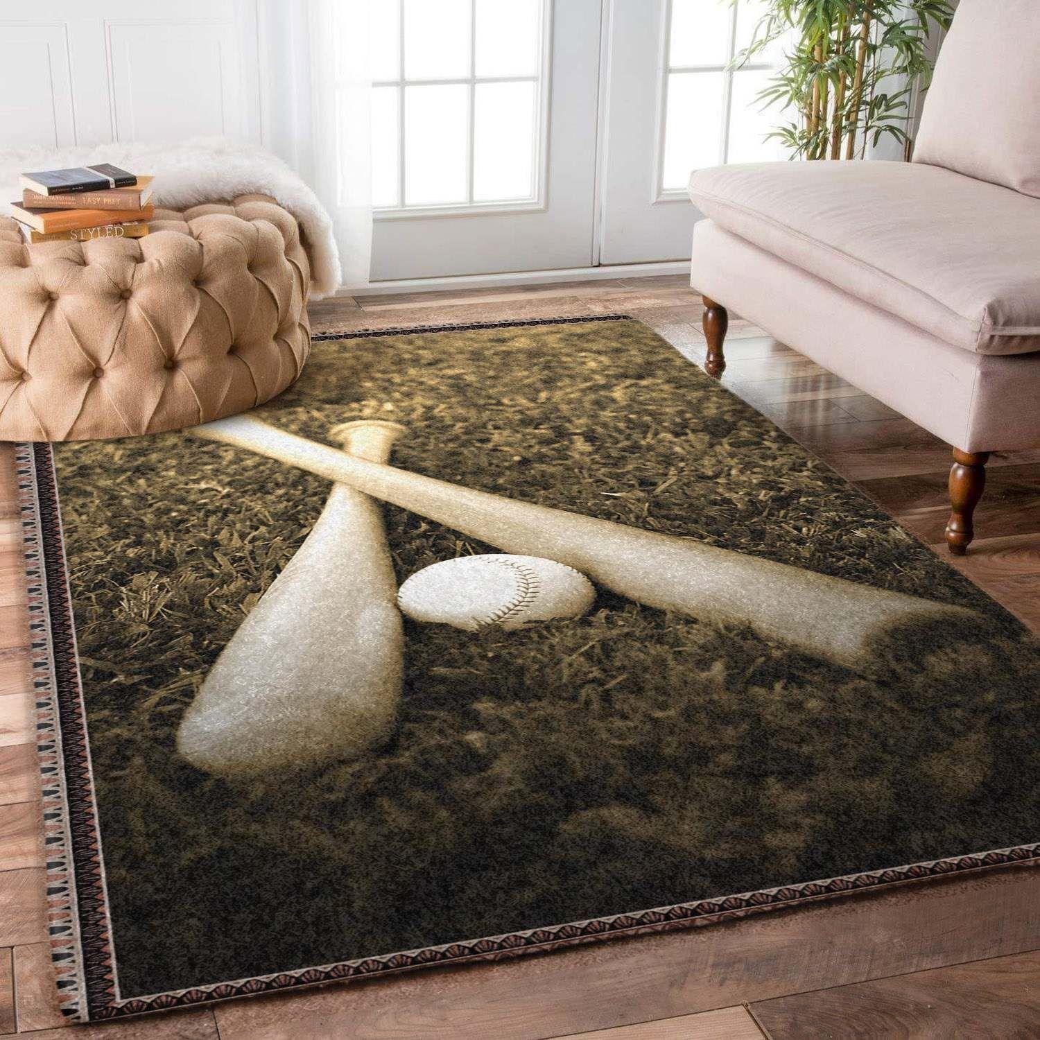 Baseball Rug -  Chussin | Home Decor Easily
