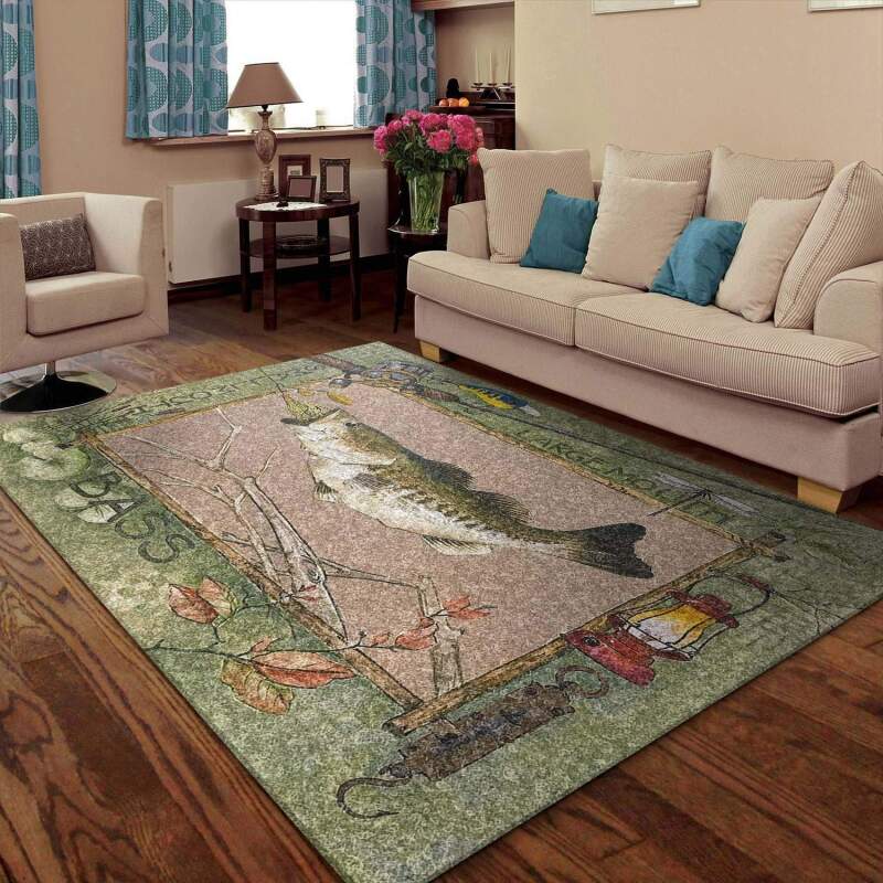 Bass Fishing Limited Edition Rug - Chussin | Home Decor Easily