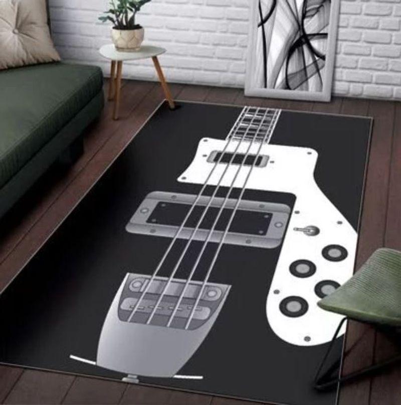 Bass Guitar Rectangle Limited Edition Rug - Chussin | Home Decor Easily