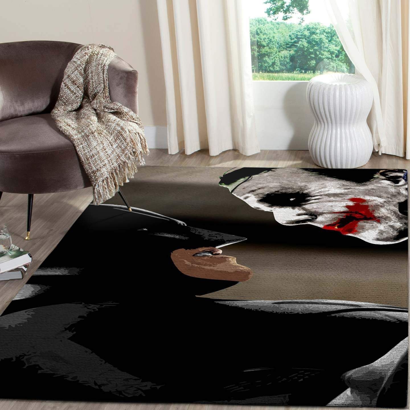 Batman Vs Joker Area Rugs Dc Comics Superhero Movies Christmas Gift  Chussin | Home Decor Easily