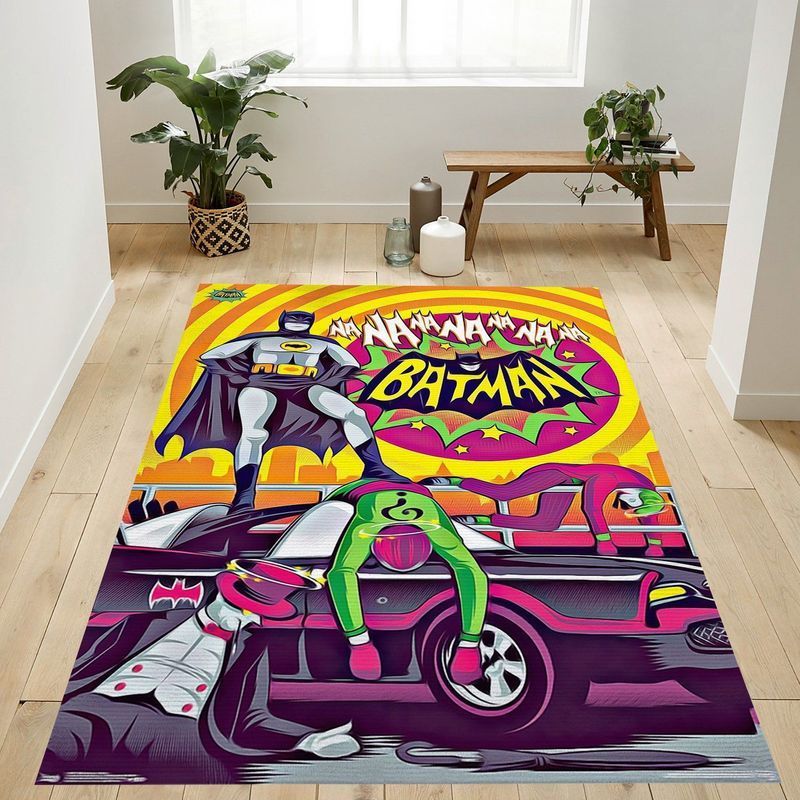 Batman Vs Joker Dc Comics Tv Batman Tv Series Victory Area Rug And  Chussin | Home Decor Easily