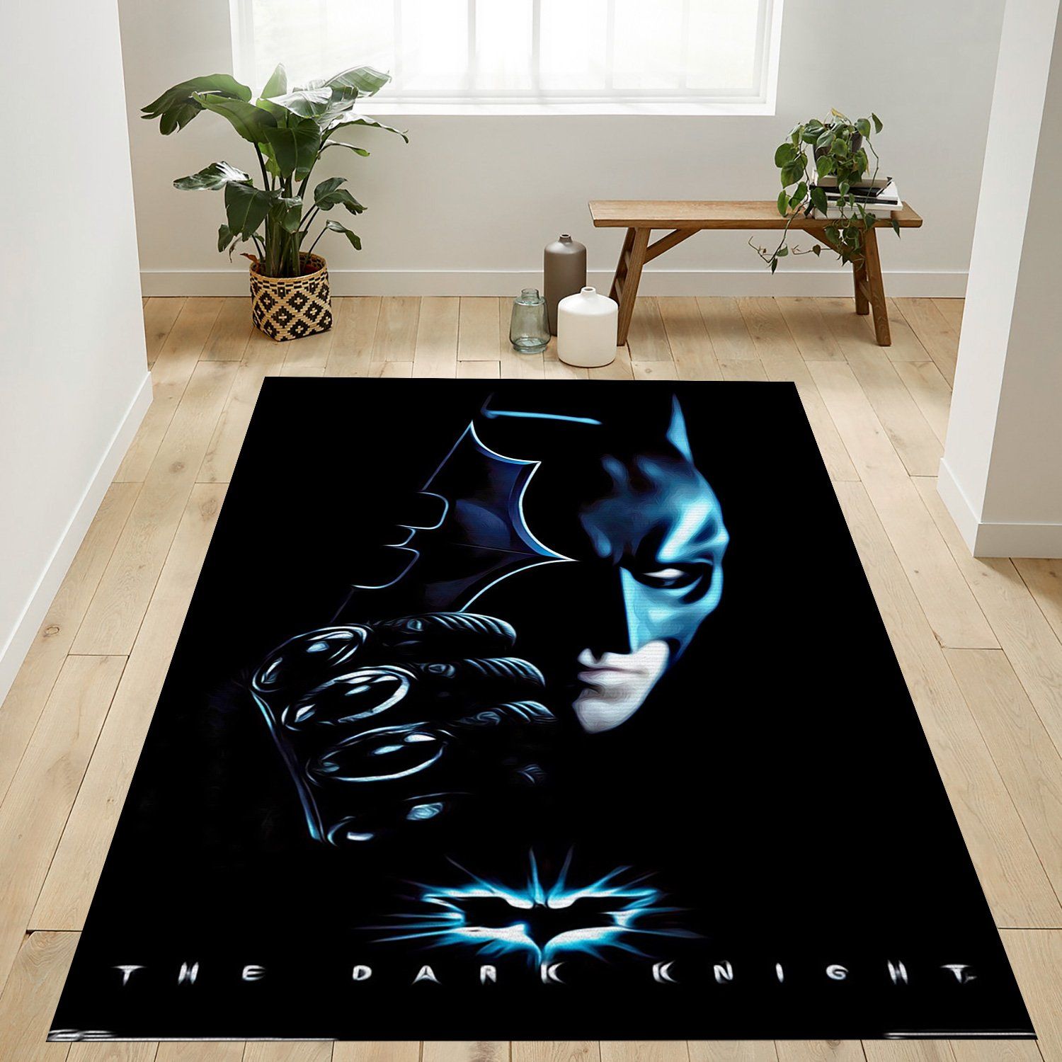 Batman With Batarang Rug – Custom Size And Printing -  Chussin | Home Decor Easily