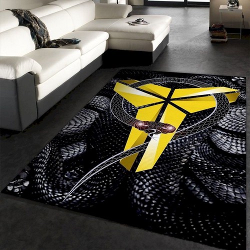 Bean Bryant Black Mamba Logo Area Rugs For Rug De Chussin | Home Decor Easily