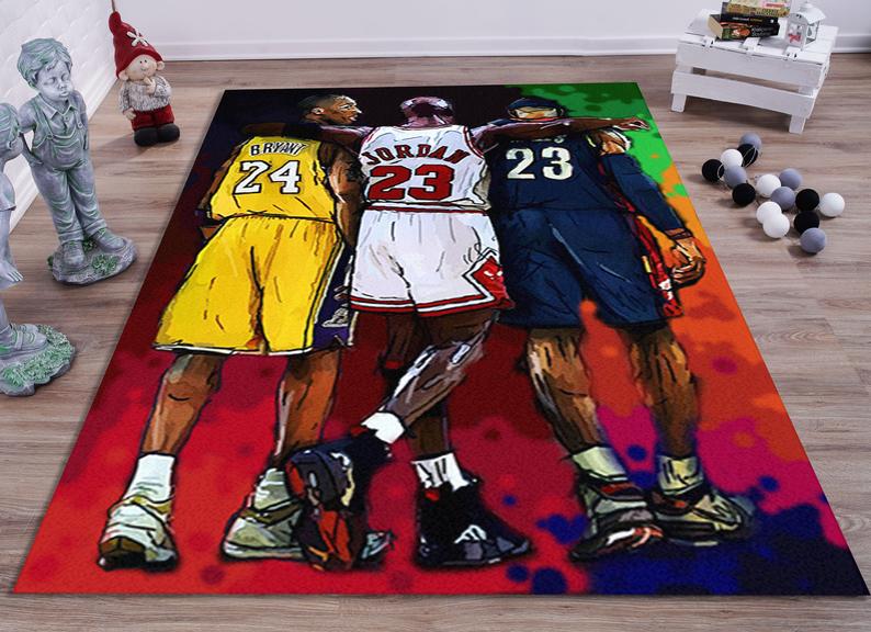 Bean Bryant Jordan Rug Sport Rug Basketball Legend Sport | Home Decor Easily