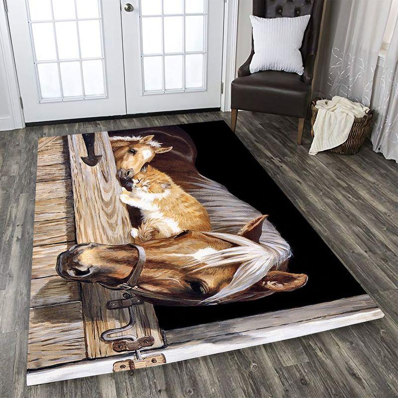 Beautiful Horse Rectangle Limited Edition Rug - Chussin | Home Decor Easily
