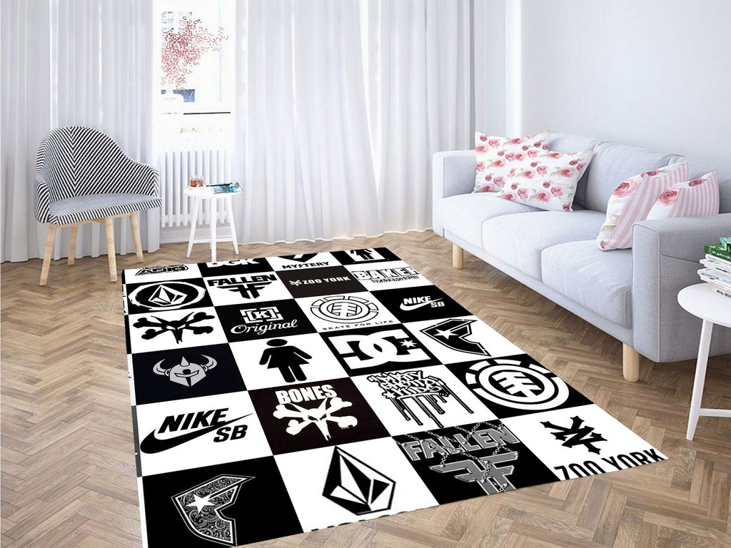 Big Brand Skateboard Wear Living Room Modern Carpet Rug - Chussin | Home Decor Easily