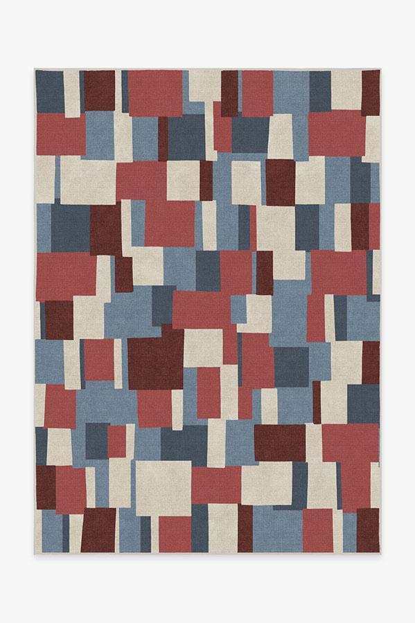 Blockera Red Limited Edition Rug -  Chussin | Home Decor Easily