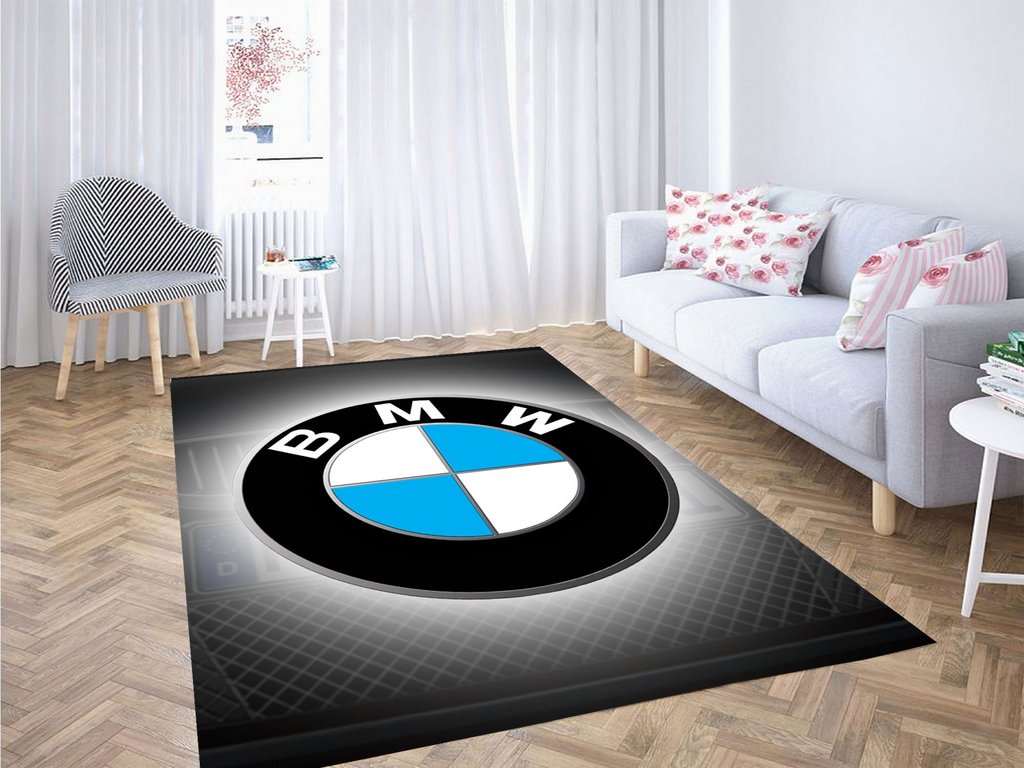 Bmw Logo Car Metal Living Room Modern Carpet Rug -  Chussin | Home Decor Easily