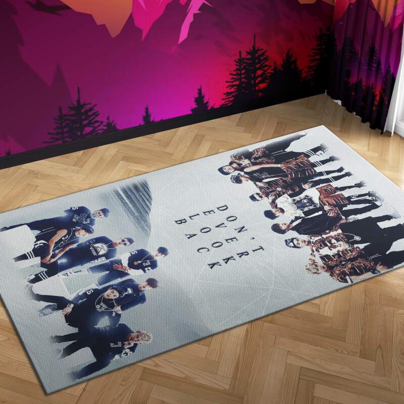 Bts Dont Look Back Carpet Mock Area Rug -  Chussin | Home Decor Easily