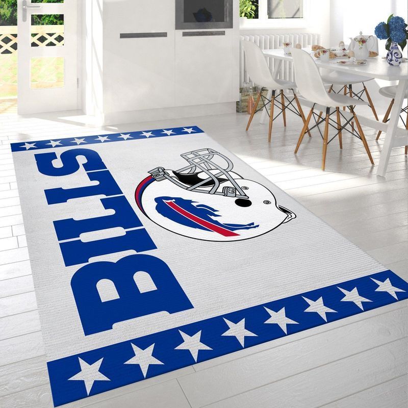 Buffalo Bills Banner Nfl 32 Area Rug And Chussin | Home Decor Easily